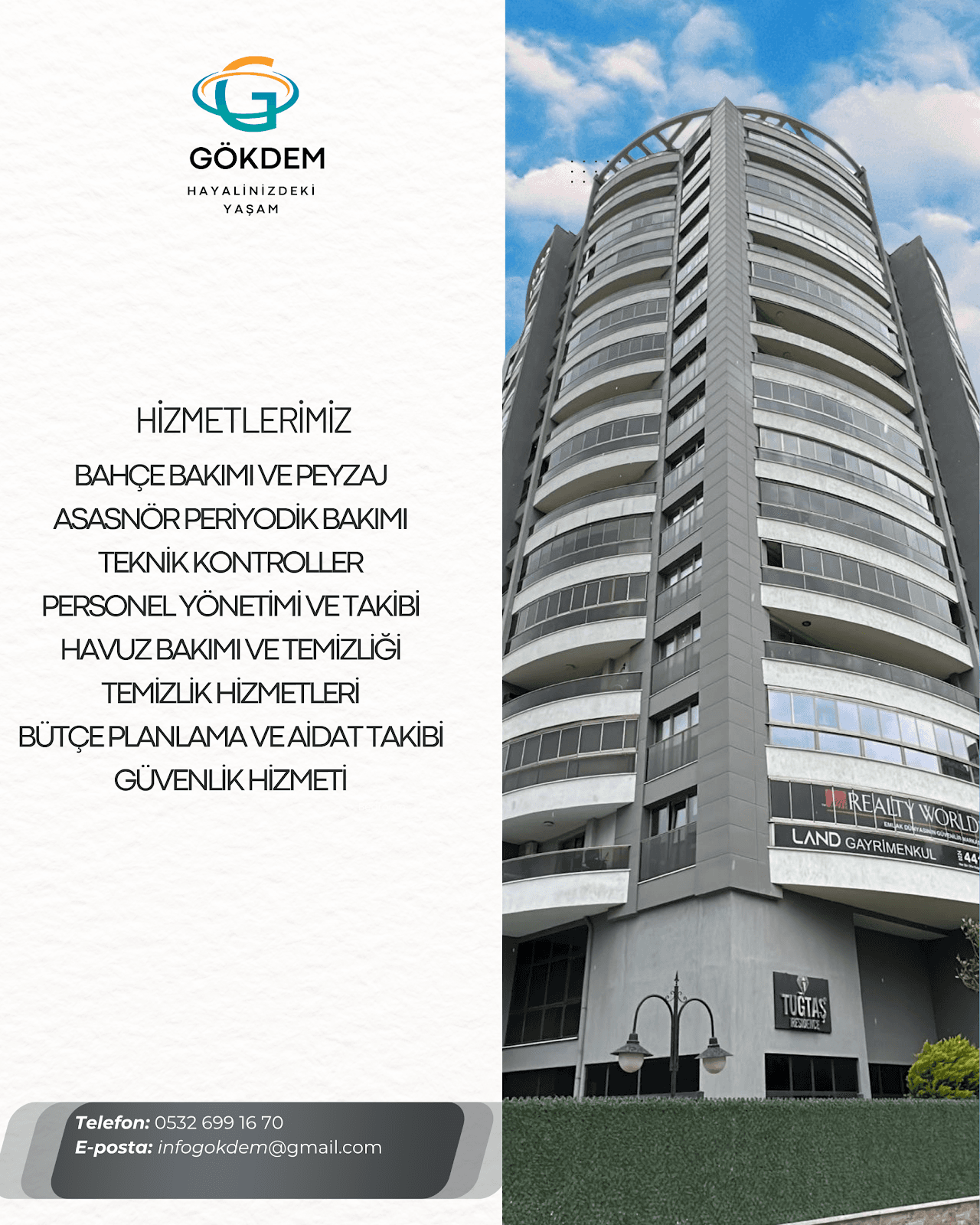 GÖKDEM YÖNETİM Site Apartman ve İş merkezi Yöneticiliği — Nilüfer, Bursa Hazır Ofis