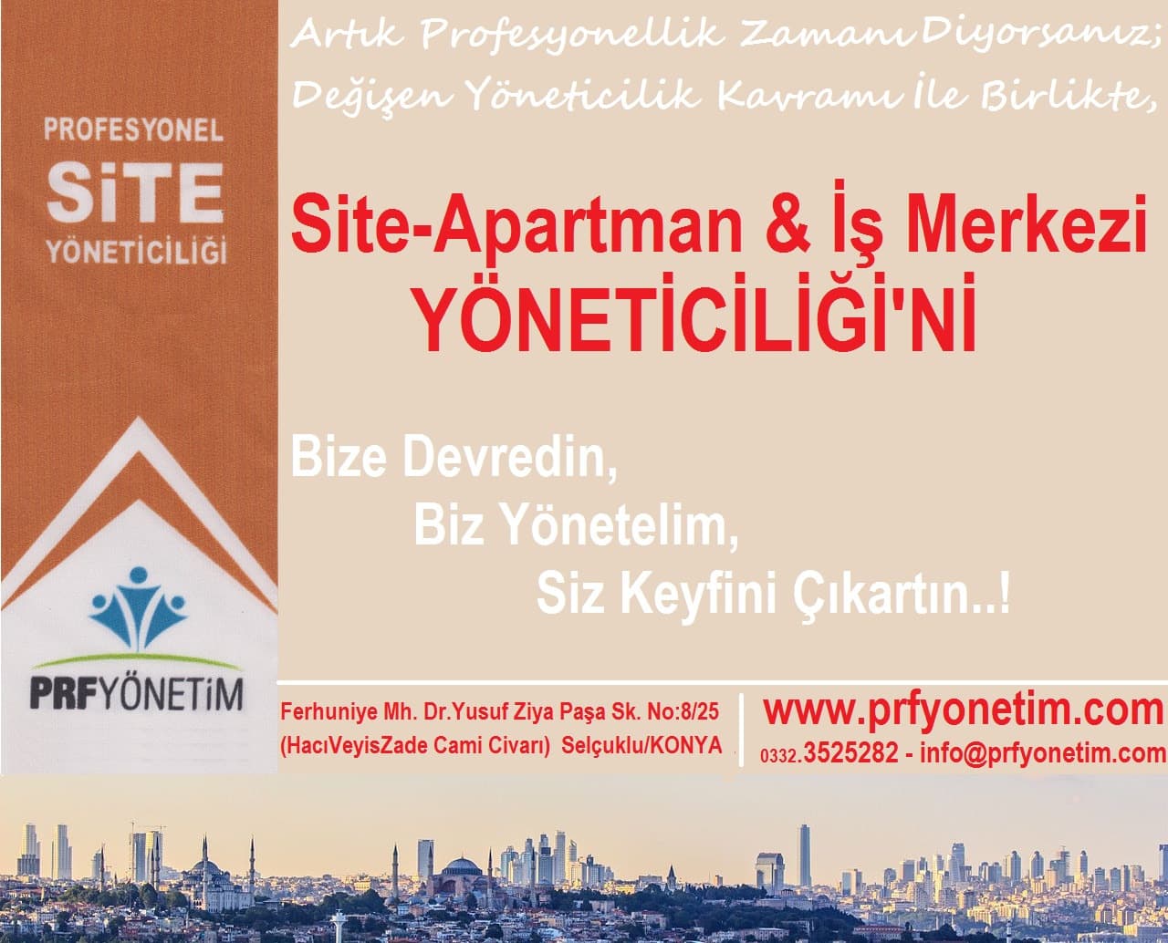 PRF YÖNETİM "Site ve İş Merkezi Yöneticiliği - Eğitim Ve Aracılık Hizmetleri" — Selçuklu, Konya Hazır Ofis fotoğraf 5