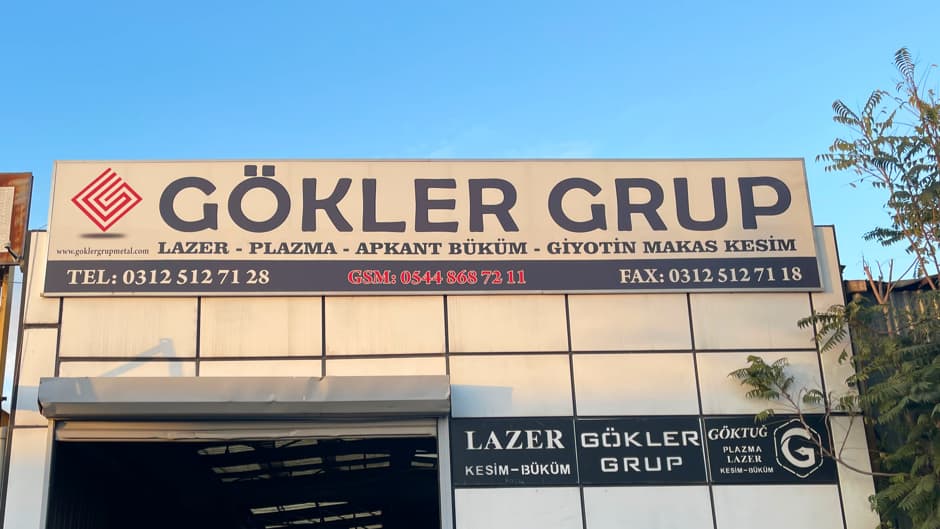Gökler Grup Metal Lazer Kesim Büküm — OSTİM, Ankara Hazır Ofis